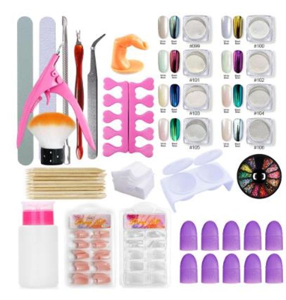 

coscelia 12 pc colors acrylic powder nail art kit nail glitter powder decoration acrylic pen brus uv gel tips set