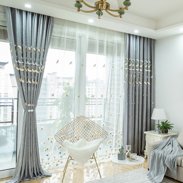 

european chenille relief shading curtains for living dining room bedroom