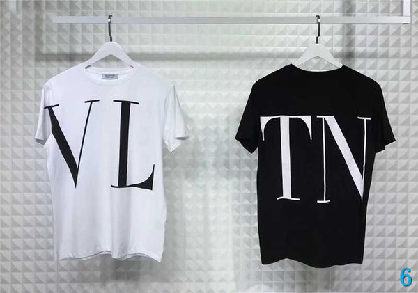 

лето дизайнер tshirt мужчины женщины одежда мода письмо печати с коротким рукавом тройник для летнего new cool letter pattern лучшие мужчины, White;black