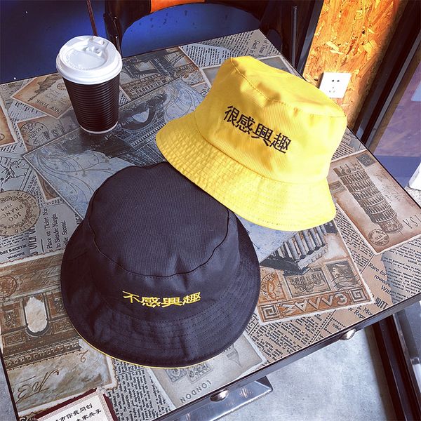 

flat bucket fishermen hat women summer two side reversible fashion bob caps hip hop gorros men sun fishing hats