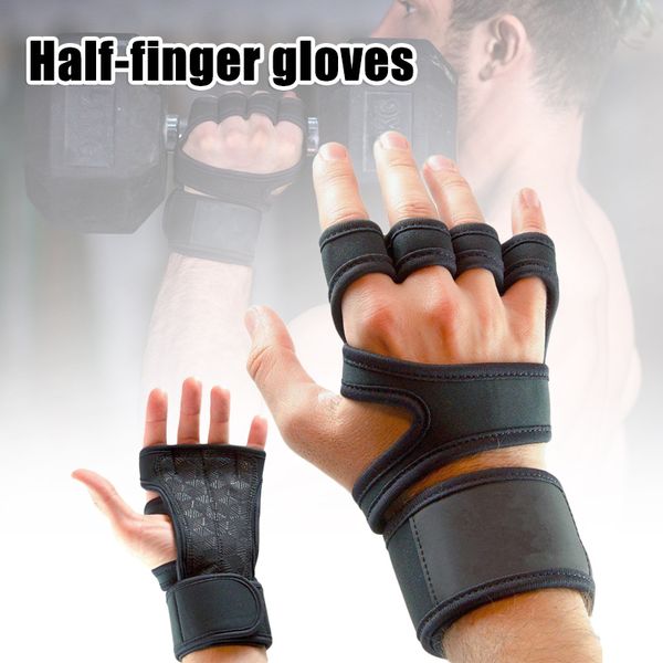 

newly fitness gloves weight lifting gym workout training half finger gloves men women bf88