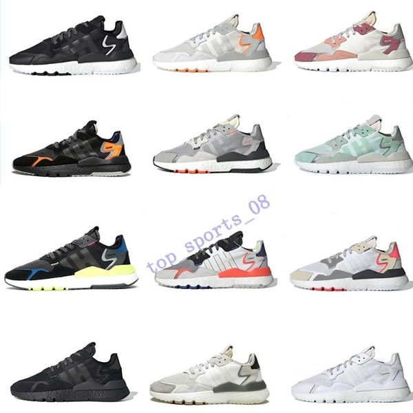 

2019 hot nite jogger 3m светоотражающие мужские женские кроссовки тройной черный белый зеленый высокое качество мужские кроссовки спортивные