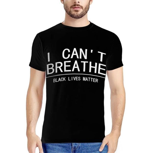

black lives matter "i can't breathe" custom pattern men t shirt comfortable casual elastic bodybuilding male summer novelty, White;black