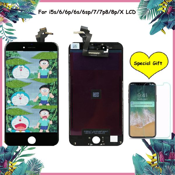 

Grade A +++ LCD Display For iphone 6 LCD Touch Screen Replacement lcd for iphone 7 8 Plus 6 6S Plus Frame Assembly Repair