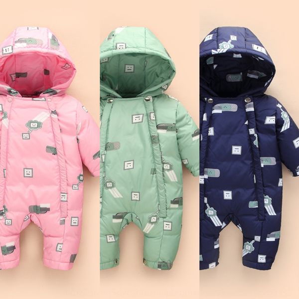 

suit 2019 children's down jacket baby and children's thickened down jacket suit tide, Blue;gray