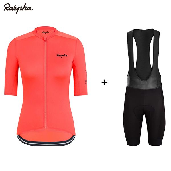 

ralvpha women short sleeve cycling jersey set summer quick dry breathable mtb bike clothing suits t-shirt ropa ciclismo, Black;blue