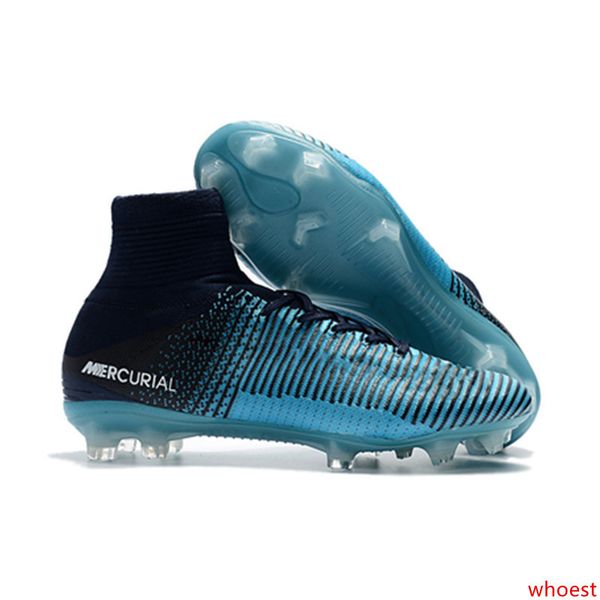 

football boots ice blue original soccer cleats mercurial superfly v sx neymar soccer shoes cristiano ronaldo