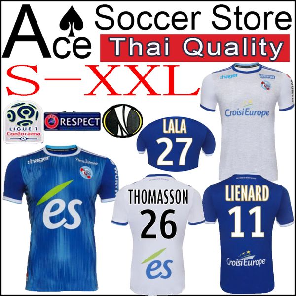 

Stra bourg occer jer ey 19 20 home blue away white 12 mothiba 18 i oko 24 djiku 26 thoma on 27 lala 2019 2020 football hirt xxl ize