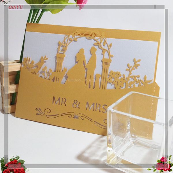 

10/30pcs white elegant laser cut wedding invitation cards greeting card customize business cards decor party supplies 12x18cm 6z