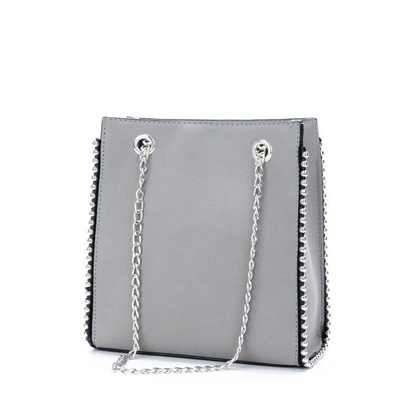 

bag women's handbag 2019 new leather rivet casual fashion women's shoulder messenger bag high-end hign capacity handbags
