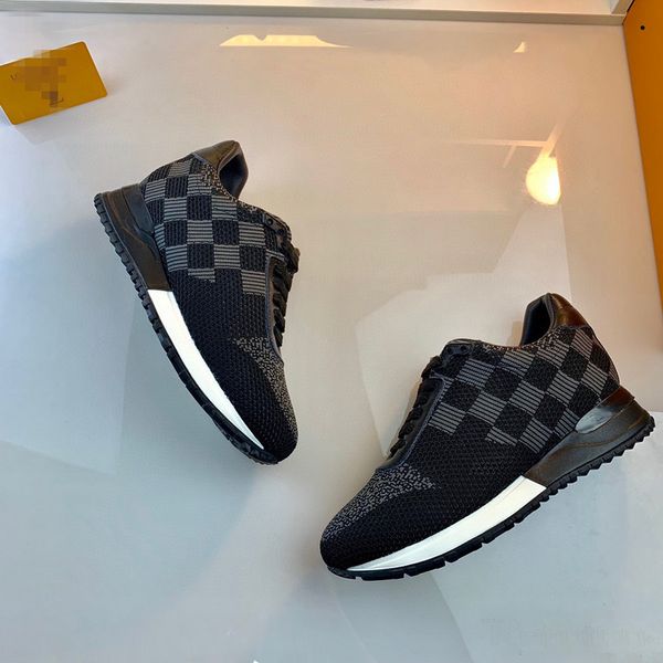 

original box high-end luxury fashion trend casual shoes senior designer luxury driving shoes wild flat-bottom outdoor sports shoes, Black