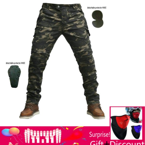 

2018new motorcycle pants motorcycle camouflage jeans motocross trousers racing moto pants motorbike jeans with protector shorts, Black;blue