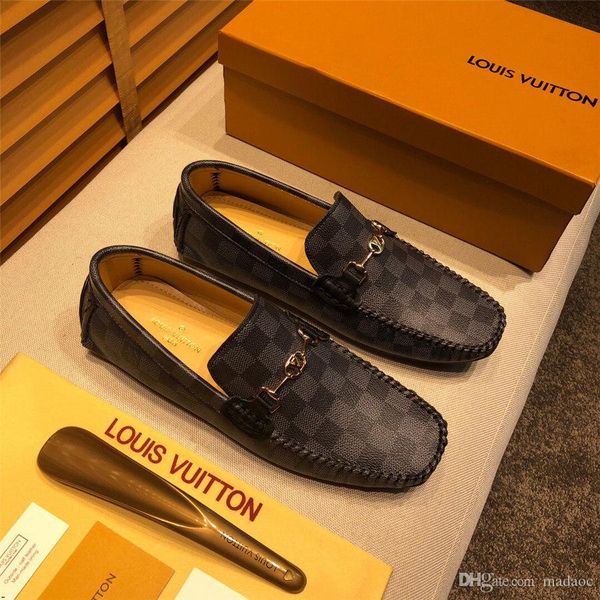 

20ss men vintage casual shoes double monk strap brown buckle loafers luxury suede wedding party dress shoes man yetc3, Black