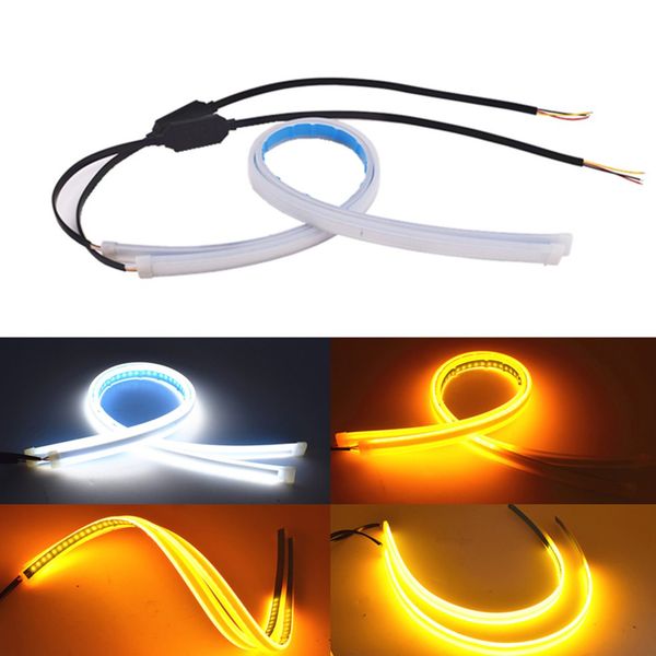 

2pcs/set 30w car led ultra-thin super bright led universal daytime running light waterproof automobile vehicle day light