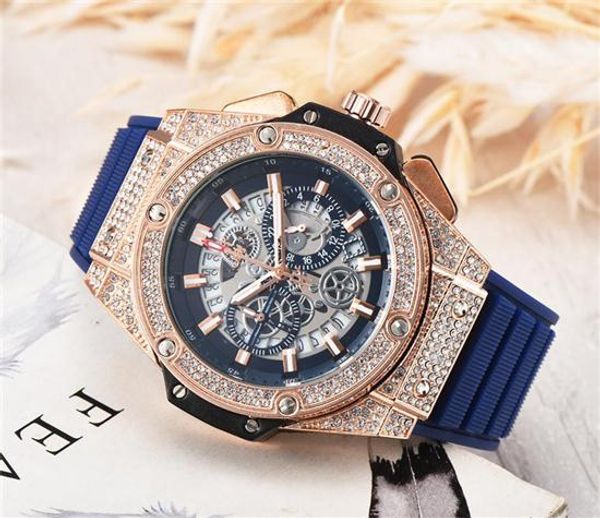 

Men 039 fa hion large dial quartz watche luxury men 039 fully functional quartz rhine tone diamond inlay clock dial quartz watche