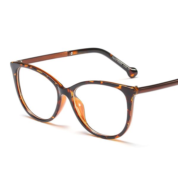 

wholesale-women brand retro cat eye eyeglasses frames men optical fashion computglasses cy262, Black