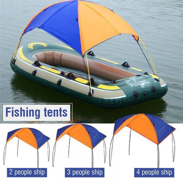 

2-4 person inflatable boat tent boat shelter kayak accessories fishing sun shade rain canopy kayak kit sailboat awning cover