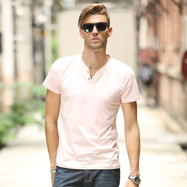 

e-baihui 2021 sleeve printed tshirts brand clothing tshirt homme men funny compression summer casual short cotton v-neck ts121, White;black