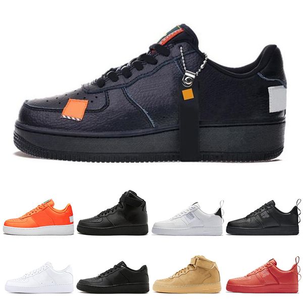 

dunk utility men women running shoes all black white sports skateboarding high low cut wheat brown trainers sneakers size 36-45, White;red