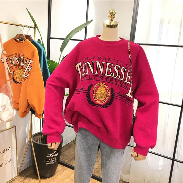 

хорошее качество зимняя толстовка женщины флис хлопок толстовка негабаритные уличная одежда пот пальто женский прохладный узор толстовки пул, Black