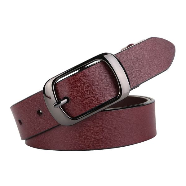 

vintage decorative casual soft leather belt women black brown silver buckle female hight waist belts for ladies jeans dresses