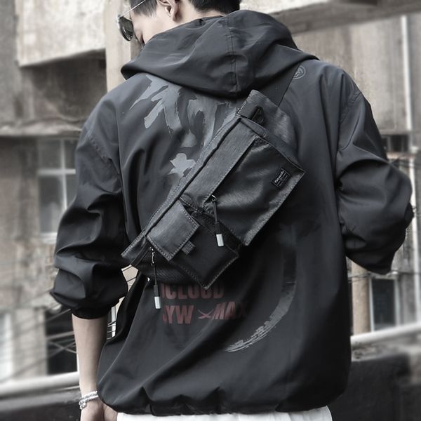 

сумка fyuze миниатюрный мужская сумка многофункциональный свободного покроя мужской груди гутянь одного плеча спортивная волна марка маленьк