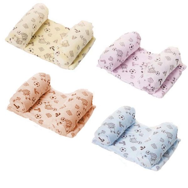 

new cartoon baby infant sleep support pillow anti-roll flat head positioner cushion