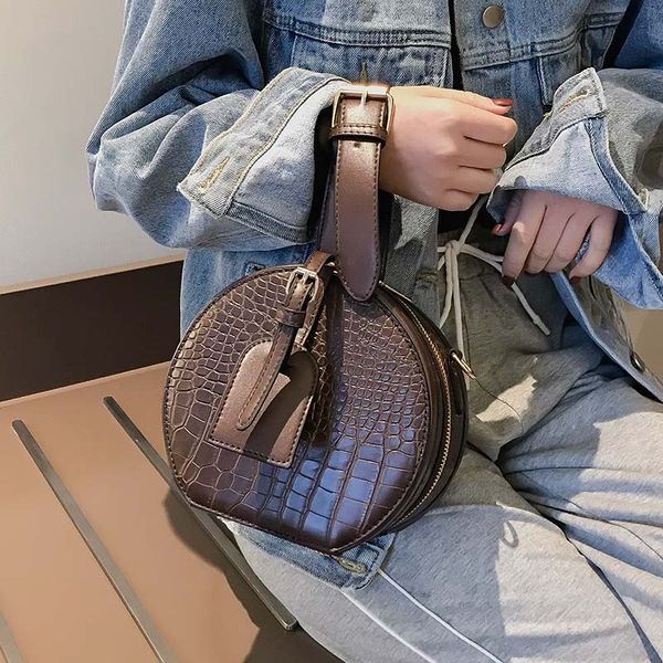 

mini round pu leather crossbody bags for women 2019 fashion totes female shoulder messenger bag lady handbags