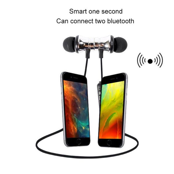 

xt11 magnet sport headphones bt4.2 wireless stereo earphones with mic earbuds bass headset for samsung lg smartphones with retail box