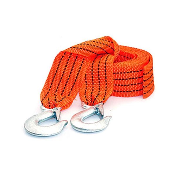 

heavy duty car tow rope strap belt high strength nylon strap with strong metal hook towing cable for trailer