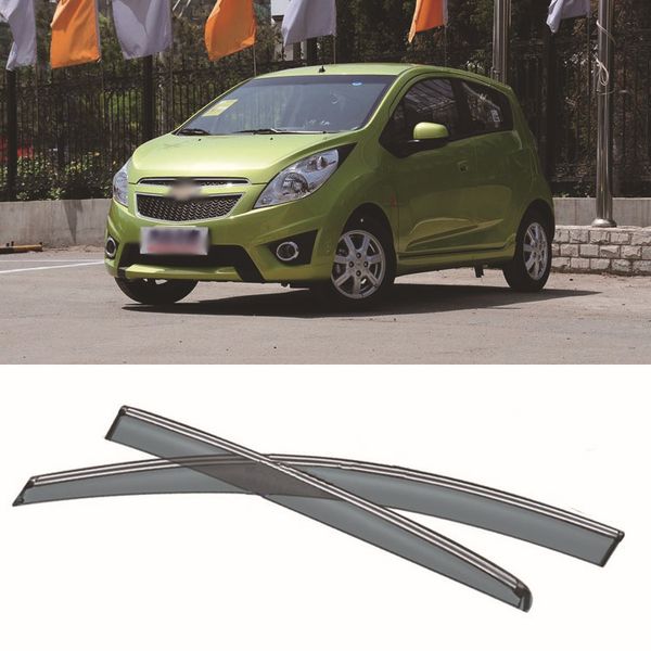 

jinke 4pcs blade side windows deflectors door sun visor shield for spark 2012