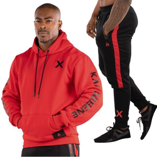 

men tracksuits outwear hoodies zipper sportwear sets male sweatshirts cardigan men set clothing+pants vintage plus size -2xl, Gray