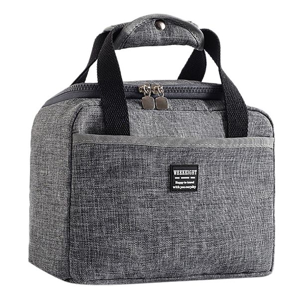 

new lunch bag insulated lunch box casual cooler bag waterproof thermal work school picnic food storage bags keep fresh lancheira, Blue;pink