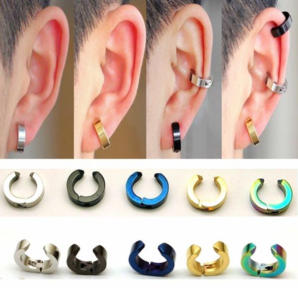 

fashion ear cuff smooth delicate punk clip earrings for girls men ear clips jewelry women without piercing earrings, Silver