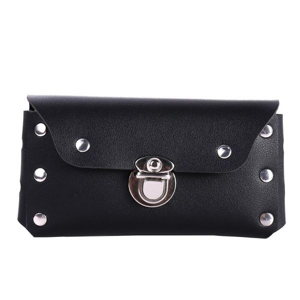 

поясная сумка искусственная кожа плечевые заклепки plug lock женщины путешествия поясные сумки телефон zip ремень сумка кошелек женский #zx