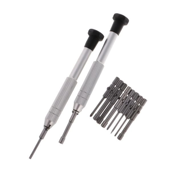 

12 pieces precision screwdriver nutdriver tool kit watch mobile clock repair