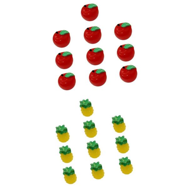 

20pcs miniature dollhouse bonsai fairy garden landscape resin fruits decor