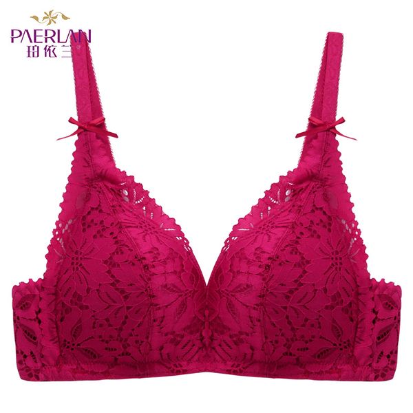 

paerlan red underwear, adjustable, lace trim, no steel ring, three breasted back, expandable, breathable, rugged, one-piece, Red;black