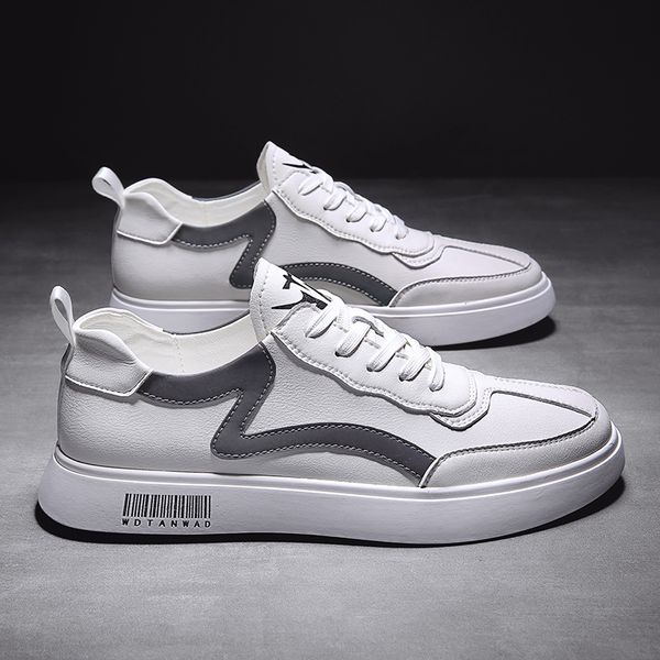 

2020 fashion designer men's spring student sport shoes men leisure all-matching small white shoes board casual men sneakers shoes, Black