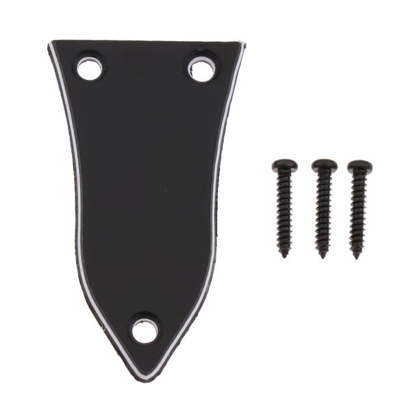 

durable 3ply plastic truss rod cover for epiphone guitar replacement accessory black