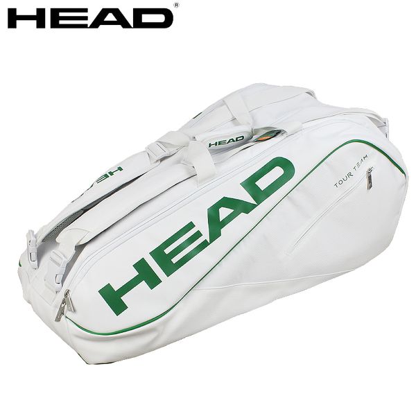 

new original head djokovic wimbledon tennis bag badminton racket bag multi-function backpack for 6-9 rackets