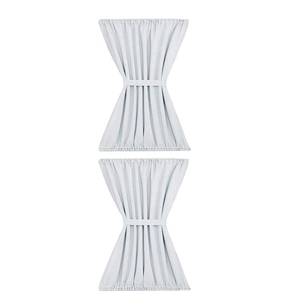 

2pcs белый фронт blackout french door curtain панель для патио с 1 bonus подхваты для штор 54x40inch