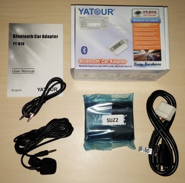 

yatour bta suz2 bluetooth kit hfp a2dp speakerphone aux suzukii radio pacr jimny swift splash car