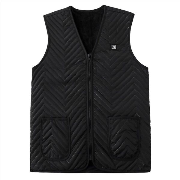 

outdoor usb infrared heating vest jacket winter flexible electric thermal clothing waistcoat fishing hiking clothing s3, Gray;blue