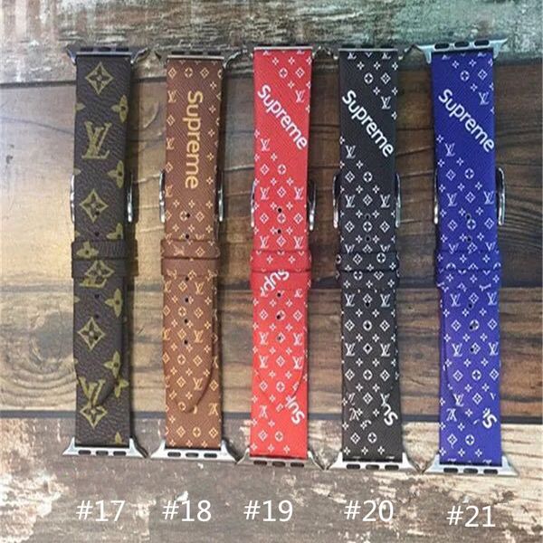 

luxury smart straps for apple watch series 4 3 2 1 bands waistbands pu leather band for iwatch 38/40mm 42/44mm wristband