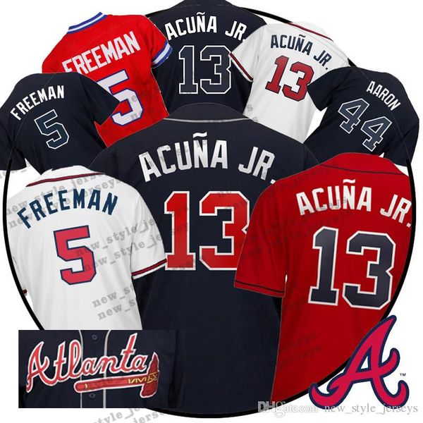 

Men's Atlanta 2019 Braves Ronald Acuña Jr Majestic 3 Dale Murphy 5 Freddie Freeman 10 Chipper Jones Navy 2019 Alternate Jersey