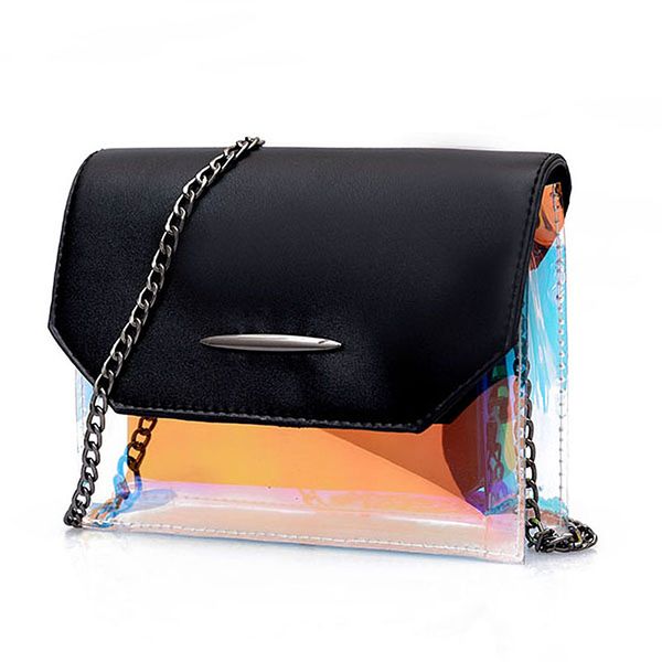 

мода прозрачный пластик цепь малый квадрат сумка урожай pu кожи плеча сумка женщины