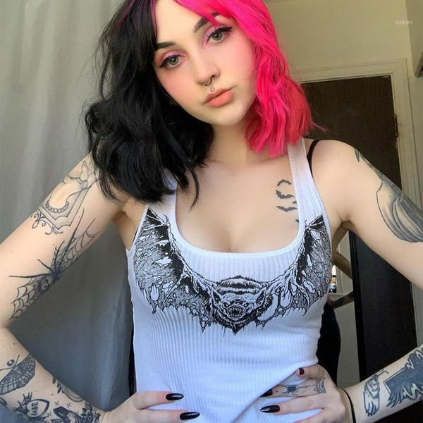 

print designer womens tank skinny crop fashion natural color tank womens clothing animal, White