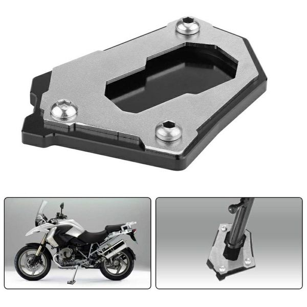 

1 pcs cnc motorcycle side kickstand foot side stand extension pad plate black