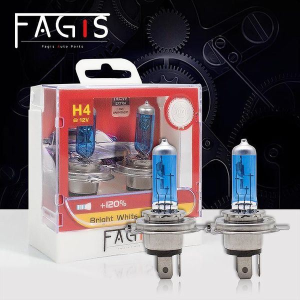 

fagis 2шт h1 h3 h4 h7 h11 9005 hb3 9006 hb4 9012 hir2 4500k автомобильная фара авто лампа автомобильный свет галогенные лампы